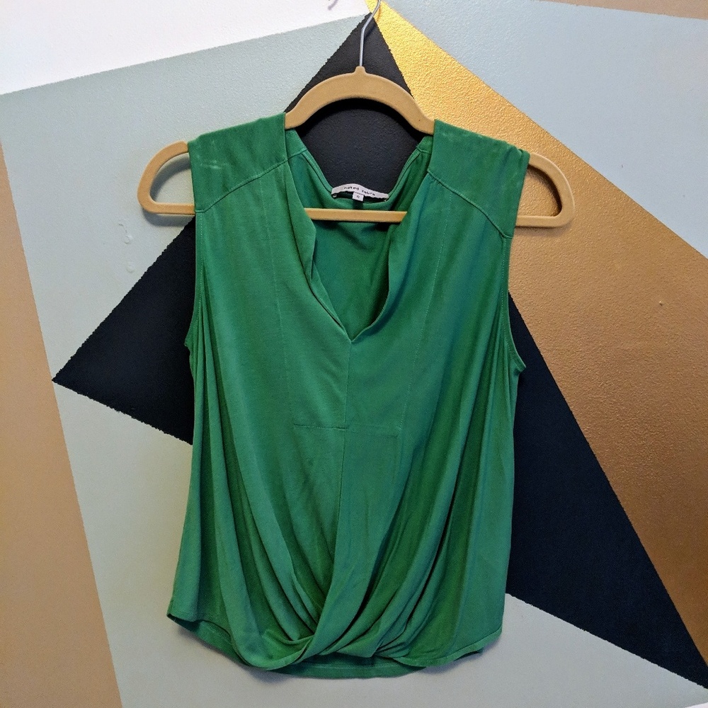 Teal twisted top, super soft